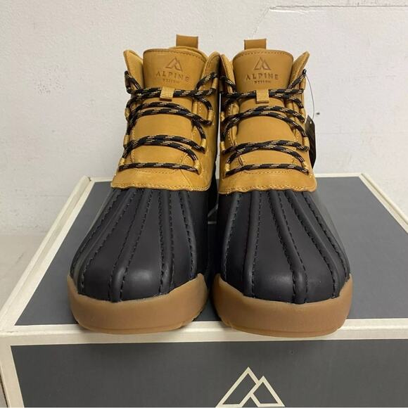 Alpine Mens Full grain leather Tan Gavin Duck Boot Size 11 AD22MCW003 - NEW - Picture 10 of 13